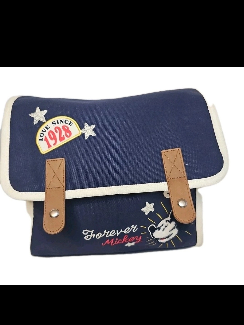 Disney Parks Retro Mickey Mouse Canvas Mini Backpack Heritage 1928 Blue Bag